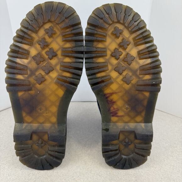 Men Doc Dr Marten Air Wair Awley Black Laced‎ Up Combat Boot size 8 M Soft Toe - Picture 11 of 12